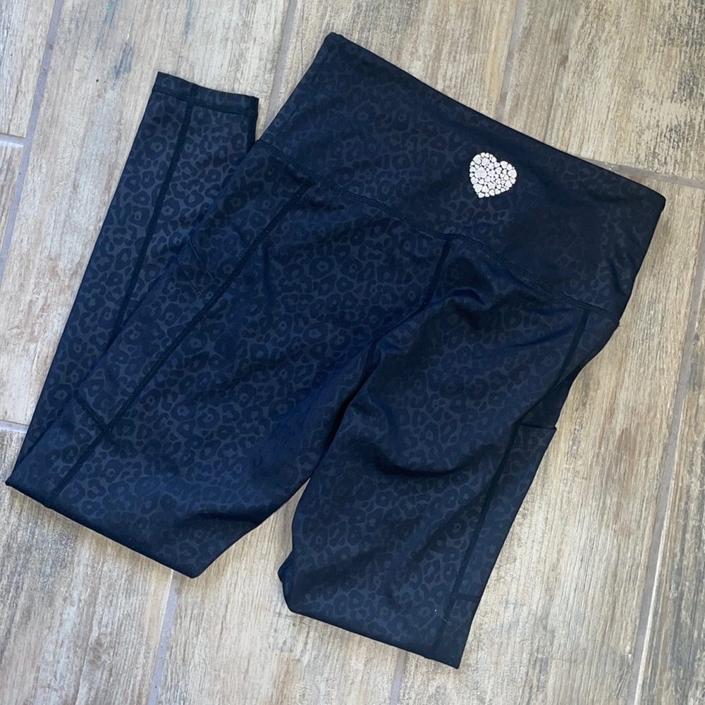 Black Leopard Workout Leggings